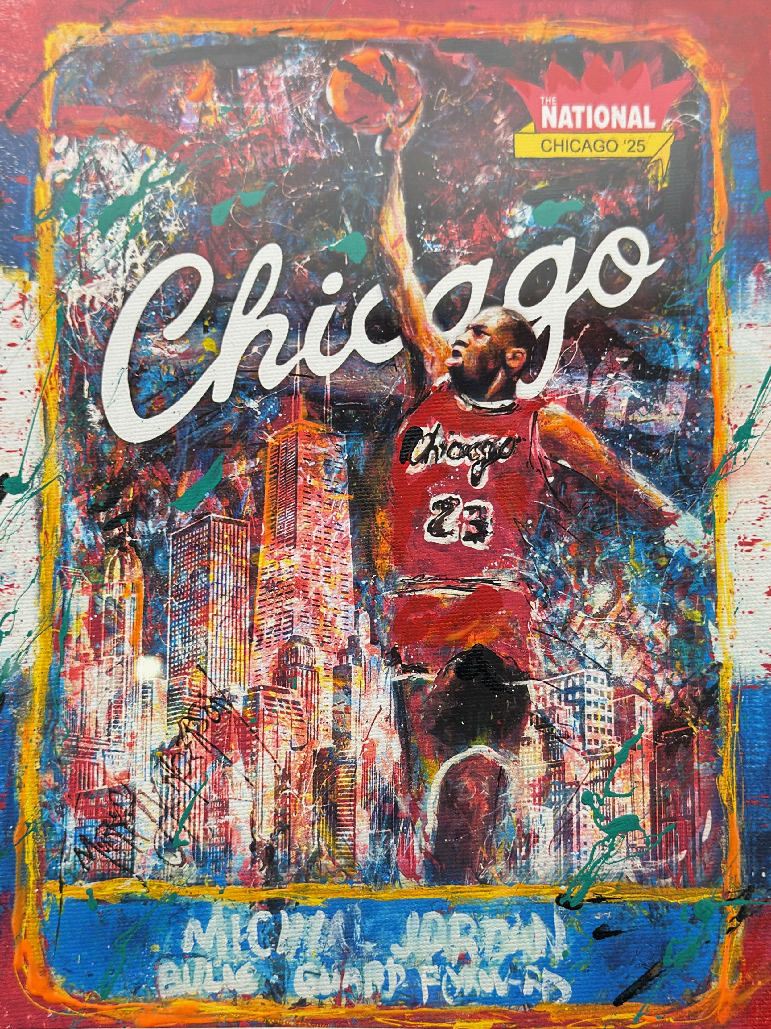 Hand Embellished 86 Fleer